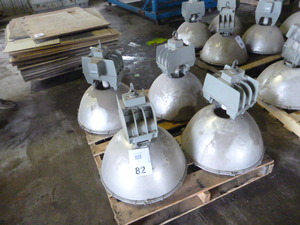 lot 82 image: 4 Holophane Pendant Lights