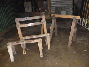 lot 116 image: 4 Sawhorses