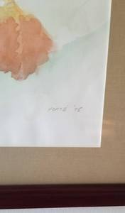 lot 22 image: Nude Watercolor Art by Forte