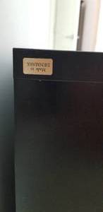lot 38 image: Danish Modern Black Bookcase (b)