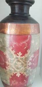 lot 71 image: Tall Clay Thrown Vase
