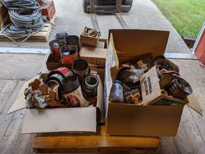 lot 205 image: Pallet Lot of Nails, Screws and Assorted Hardware