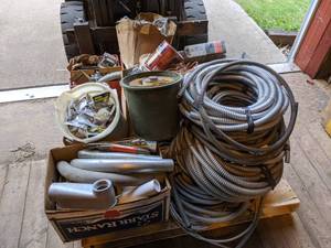 lot 208 image: Pallet Lot of Flexible Conduit, Fittings and More