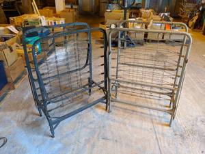 lot 166 image: (2) Twin Size Rollaway Mattress Frames