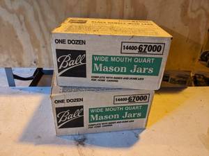 lot 67 image: Lot of 2 NEW Cases of Ball Canning Jars