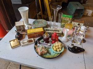 lot 37 image: Vintage AVON Decanters, Home Dcor, and More