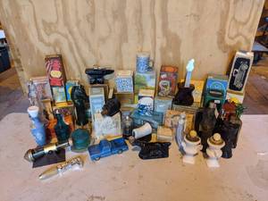 lot 178 image: Lot of AVON Collectible Decanters and More