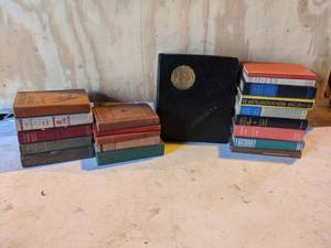 lot 88 image: Lot of Old Books and Old University of Minnesota Collegiate Binder