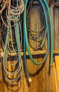 lot 93 image: 2 Hooks of Garden & Discharge Hoses