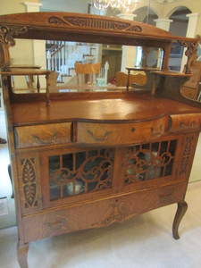 lot 1 image: Antique Ornate Buffet