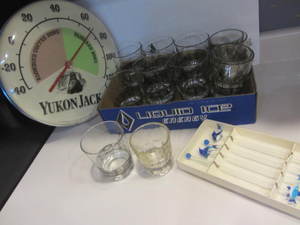 lot 180 image: Schlitz Glasses, Stir Sticks