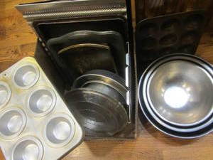 lot 182 image: Baking Bowls, Pans, Sheets