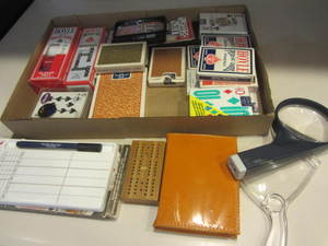 lot 208 image: Porcelain Score Pad, Cards