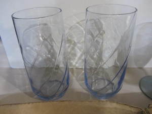lot 210 image: Blue Tumblers, Beer & Hi-ball Glasses