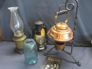 lot 164 image: Copper Teapot, Dietz Lantern