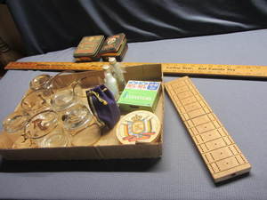 lot 214 image: Waterfowl Glasses, GBP Coasters