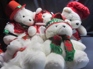 lot 221 image: Santa Bears