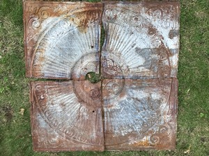 lot 11 image: Tin Ceiling Medallion (Set of 4)