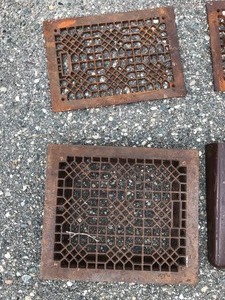 lot 35 image: Salvaged Metal Vent Registers