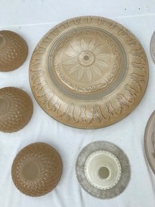 lot 38 image: Antique Glass Lighting Shades