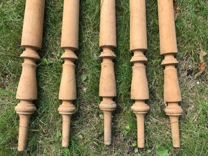lot 42 image: Wooden Sunburst Spindles