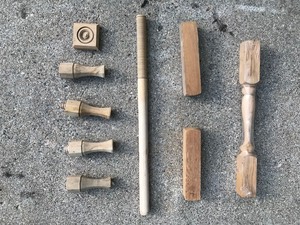 lot 46 image: Misc. Spindles & Tapered Table Legs
