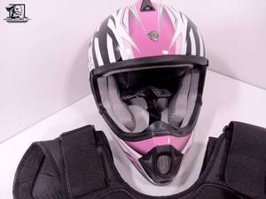 lot 480 image: Vega Viper  Jr. Motorcycle Helmet and Chest Piece