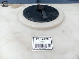 lot 546 image: 150 GALLON WHITE PCO TANK