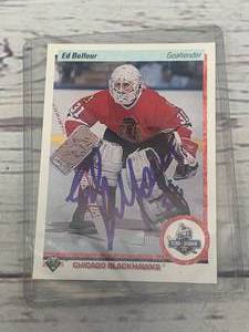 1990 Autographed Ed Belfour Card