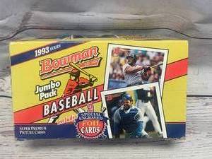 1993 Bowman Unopened Jumbo Pack Cards