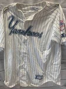 Signed Luis Polonia Yankees Jersey Size XL