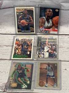 Lot of 6 Jamal Mashburn Cards Including Rookies