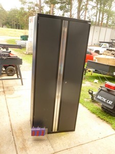 lot 3 image: 6 Metal storage cabinet. 72 x 30 x 18. As shown.