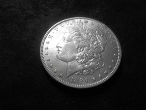 1884 O Morgan Silver Dollar