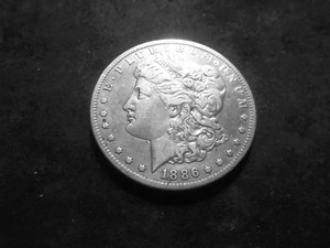 1886 O Morgan Silver Dollar