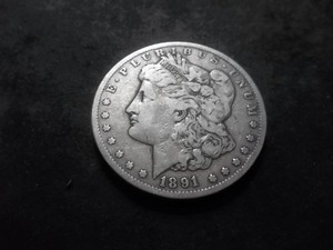 1891 CC Morgan Silver Dollar