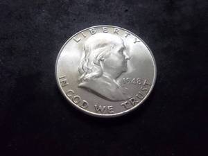 1948 D Franklin Half Dollar