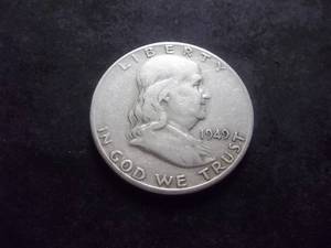 1949 S Franklin Half Dollar