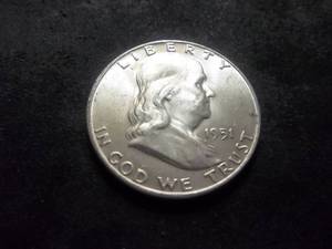 1951 D Franklin Half Dollar