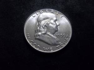 1959 D Franklin Half Dollar