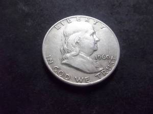 1960 D Franklin Half Dollar