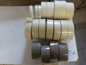 Box of 18 Rolls Tapes various kind...