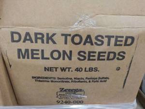 40 lb Box Dark Toasted Melon Seeds...