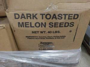 40 lb Box Dark Toasted Melon Seeds...