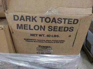 40 lb Box Dark Toasted Melon Seeds...