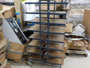16 Double Shelf Rack on Wheels...