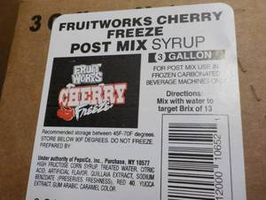 3 Gallon Fruitworks Cherry Freeze P...