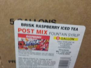 5 Gallon Brisk Raspberry Iced Tea P...