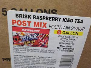 5 Gallon Brisk Raspberry Iced Tea P...