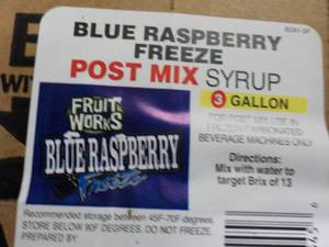 3 Gallon Blue Raspberry Freeze Post...
